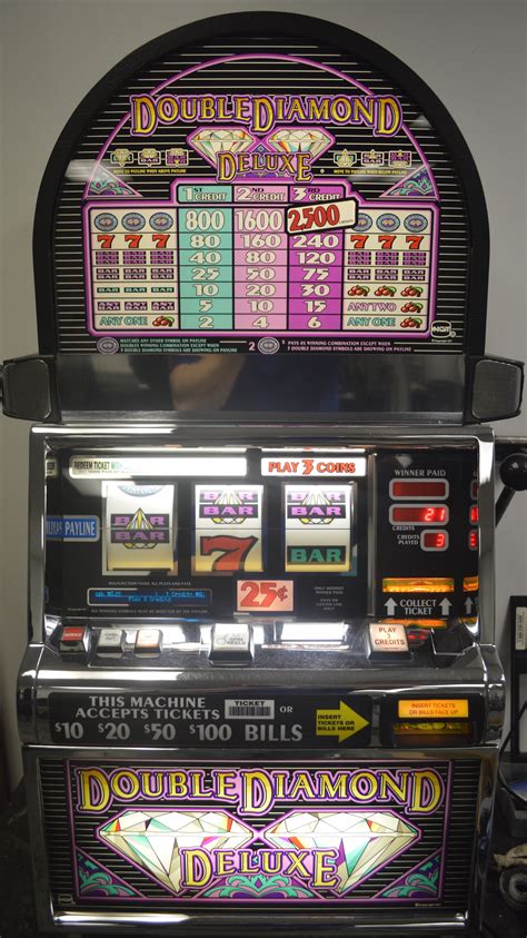 You still have the Double Diamond symbol serving as a 2x multiplier and wild for any line hits (and 3 of them yield the top payout). . Double diamond deluxe slot machine